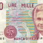 Vecchie banconote da lire con ritratto di Maria Montessori, simbolo di valore collezionistico.